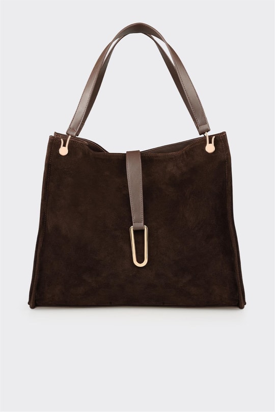 Kahve Kadın Büyük Omuz Çantası