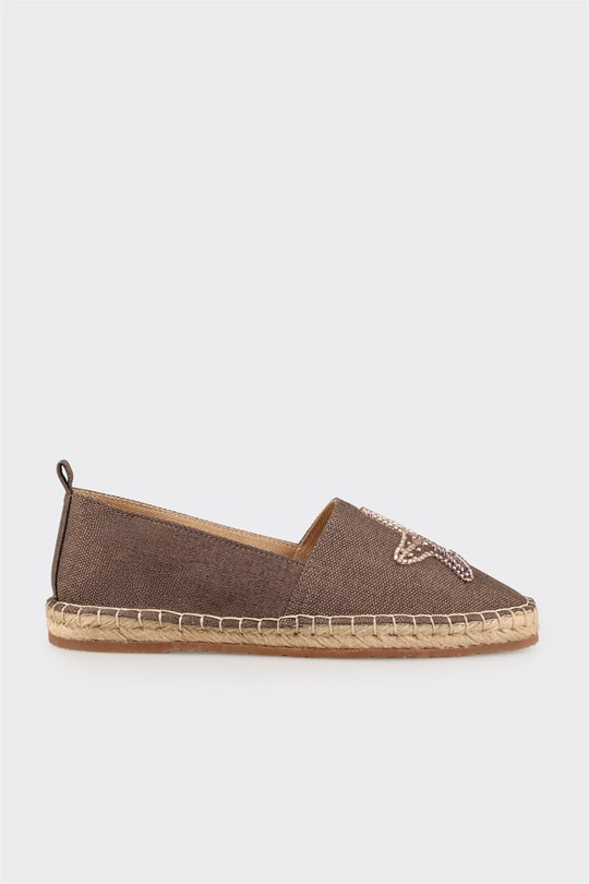 Kahve Kadın Düz Espadril