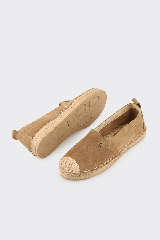 Naturel Deri Kadın Espadril