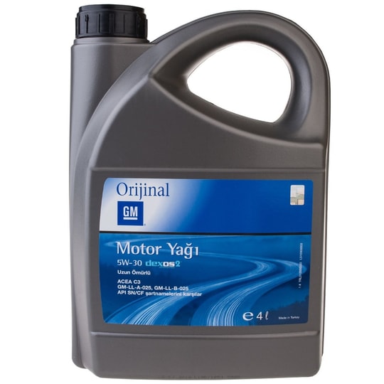 Opel GM 5W30 Dexos 2 4 LT Tam Sentetik Motor Yağı