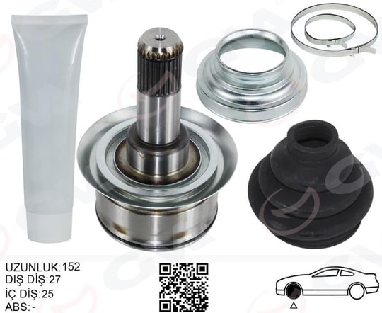 GVAAks Kafası Arka Sağ/Sol Bmw F10 F12 F13 F06 152Mm Diferansiyel Diş 27GVA 4499017K