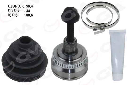 GVAAks Kafası Dış A4-A6 1.6-1.8 T-2.0 00-04 Alz-Avj-Alt 1.6-1.8 T-2.0GVA 4475266K