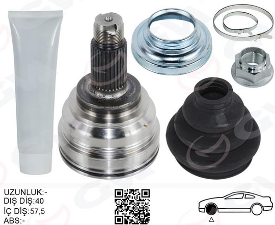 GVAAks Kafası Dış Arka Sağ/Sol Bmw X5 E53 00 07 141.5MmGVA 4499015K