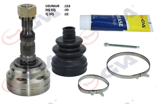 GVAAks Kafası Dış Astra G-Zafıra A 1.4/1.6 16V 98-05 33X22x52 153.5MmGVA 4490005K