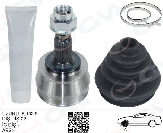 GVAAks Kafası Dış Corsa D 06 14 Combo D 12 14 Adam 12 19 Corsa E 14 19 1.2-1.4 Grande Punto 22X21x51GVA 4428000K