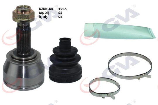GVAAks Kafası Dış Ön Doblo 1.9 Jtd 01- Doblo-Albea 1.3 Mtj 05- 25X24x51 152MmGVA 4429001K