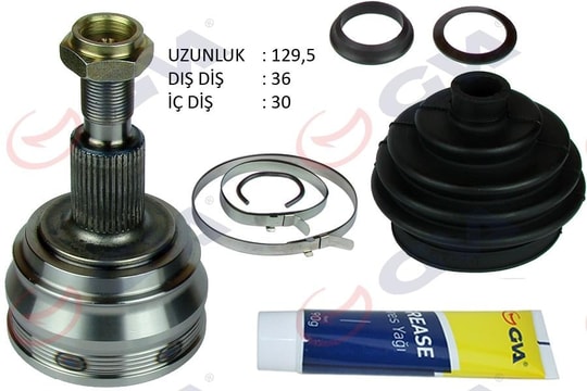 GVAAks Kafası Dış Ön Golf Iv-Bora-Leon 97-04 1.6 Akl/Bfq 36X30x53 129.5MmGVA 4475037K