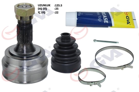 GVAAks Kafası Dış Ön Peugeot 306 1.6 93-00 25X22x54.8 127MmGVA 4443024K