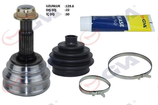 GVAAks Kafası Dış Ön Polo 1.6 94-99 Aee 75Hp 22X30x53 129.5MmGVA 4475080K