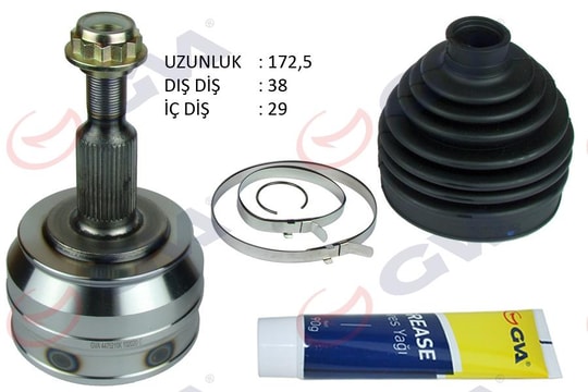 GVAAks Kafası Dış Ön Transporter T5 2.5 Tdı 04-10 Axd 38X29x63 172.5MmGVA 4475210K