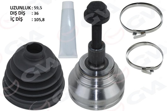 GVAAks Kafası Dış Passat-Caddy-Golf5 1.9 Tdi-2.0 Tdi 05- Bkp-Bkd-Bls-Bkc-Bxe 1.9 Tdi-2.0 TdiGVA 4475287K