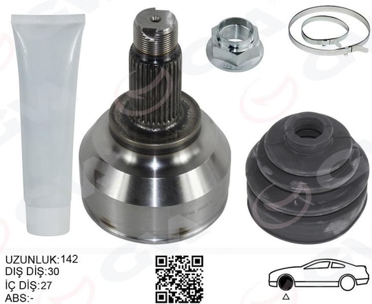 GVAAks Kafası Dış Sağ/Sol Bmw E46 Xd Xi 142MmGVA 4499007K