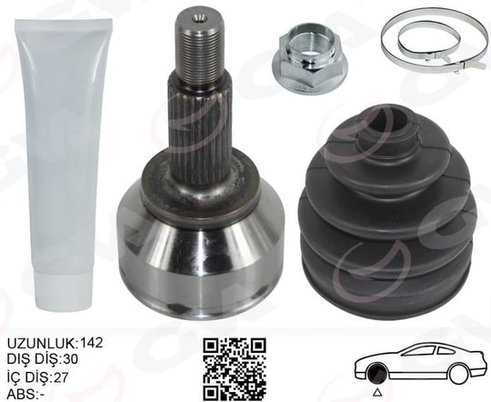 GVAAks Kafası Dış Sağ/Sol Jaguar X-Type I X400 146.5MmGVA 4499018K