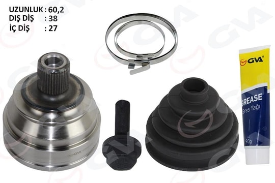 GVAAks Kafası Dış T4 2.4 D-2.5 Tdi 91-03 Aja-Acv-Aab-Ajt 2.4 D-2.5 TdiGVA 4475264K