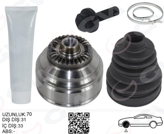 GVAAks Kafası Ön Sağ/Sol Bmw F20 F22 F30 F32 F33 F34 F36 E84 70MmGVA 4499014K