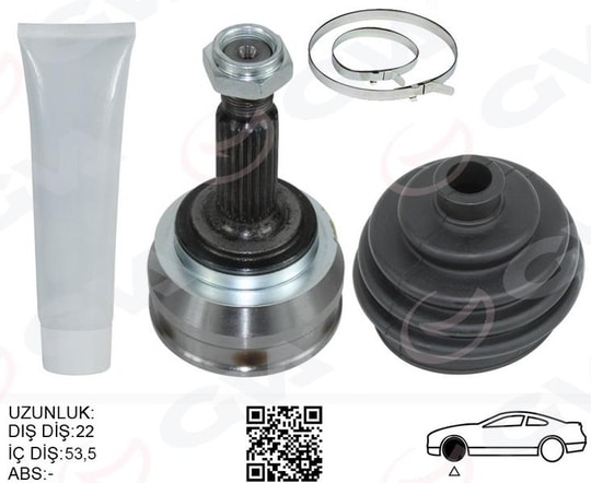 GVAAks Kafası Seti Dış Skoda Favorıt 1.3 89-97 - Felıcıa 1.3-1.6-1.9D 94-01GVA 4461110K