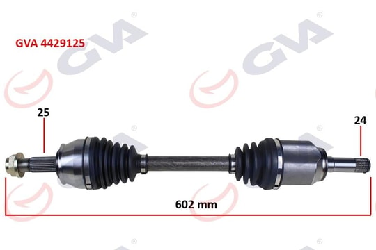 GVAAks Komple Sol Bıpper-Nemo 1.3 Hdı 10 Fıorıno 1.3 Mjtd Euro5 Mot. 13 İç Aks Kafalı 602MmGVA 4429125