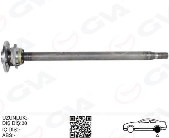 GVAAks Mılı Arka Sag Kalın Uzun 892Mm Mercedes Sprınter B906 . Vw Crafter 30-35-50 Z:29-30 PoryalıGVA 4499158