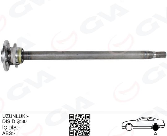 GVAAks Mılı Arka Sag Kalın Uzun 892Mm Mercedes Sprınter B906 . Vw Crafter 30-35-50 Z:29-30 PoryalıGVA 4499158