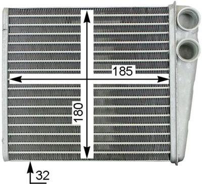 Volkswagen Golf 6 2009 - 2013 Kalorifer Radyatörü Mahle Marka 1K0819031