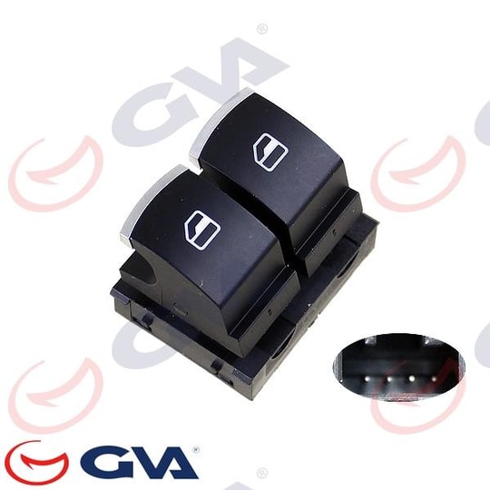 GVACam Açma Anahtarı Ön Sağ/Sol Vwag Tüm Modeller 09-12 Çiftli-NikelajlıGVA 8075068