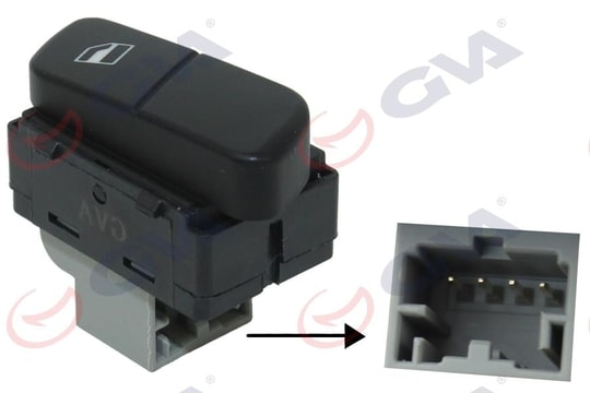GVACam Açma Anahtarı Tekli Arka Sol Vw PoloGVA 8075009
