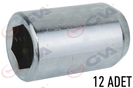 GVAÇelik Jant Somunu Japon Araç Grubu İnbus M12x1.25 Paket 12GVA 8871116