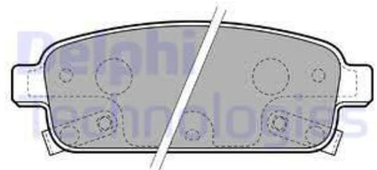 DelphiChevrolet Arka Balata Delphi Marka 13411380 13411380 