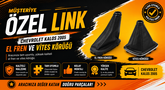 İTHALChevrolet Kalos 2005 El fren ve vites körüğü3885 WP