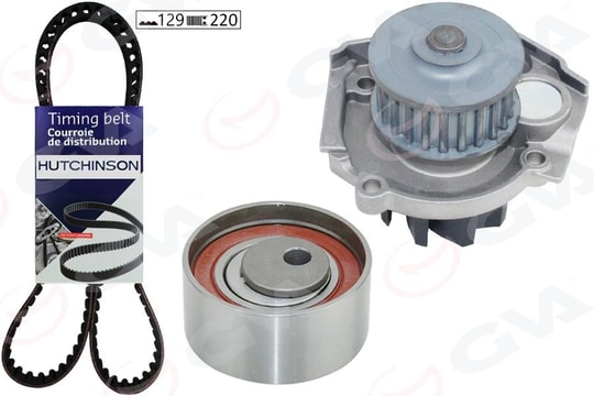 GVADevirdaimli Eksantrik Gergi Kiti 129X220 Doblo- 1.4 05 Grande Punto 1.2-1.4-1.4 16V-1.4T-Jet 05 Bravo 1.4 Tjet 07GVA 59WPK2118-2