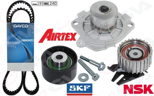 GVADevirdaimli Eksantrik Gergi Kiti 193X240 Doblo 01 Brava-Bravo- 96-01 -Palıo 00- Marea 96- 1.9TdGVA 59WPK2914D