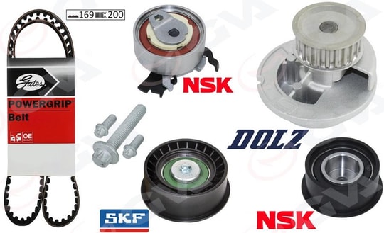 GVADevirdaimli Eksantrik Gergi Kiti Astra F-Corsa B-Vectra B 1.4İ-1.6İ-1.8İ 16V X14xe-X16xel-X18xeGVA 59WPK9003