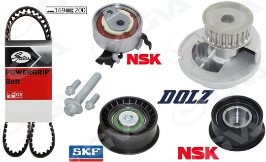 GVADevirdaimli Eksantrik Gergi Kiti Astra F-Corsa B-Vectra B 1.4İ-1.6İ-1.8İ 16V X14xe-X16xel-X18xeGVA 59WPK9003