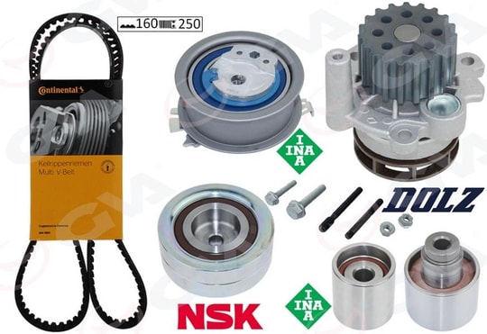 GVADevirdaimli Triger Seti 160X250 Crafter-T6-A3-Jetta-Caddy-Polo-Passat 1.6-2.0 Tdı Cayb/C/D-Caab/C-Ckub-Cffb-Cfwa-CagaGVA 59WPK7577C