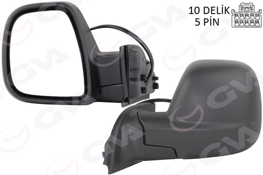GVADış Dikiz Aynası Fıat Yeni Doblo Combi- Carg0 Elektrikli Desenli Rezistanslı Sol 23-GVA 1029103