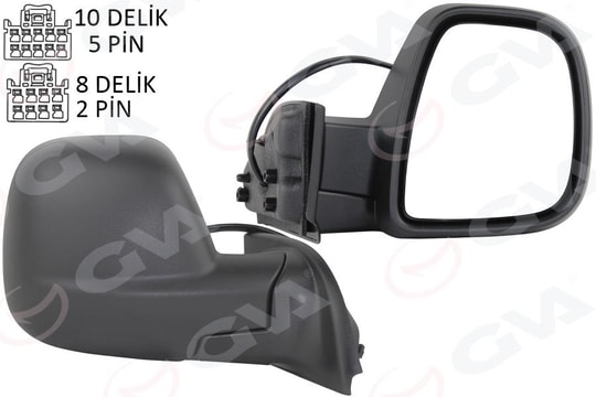 GVADış Dikiz Aynası Fıat Yeni Doblo Combi- Carg0 Elektrikli Desenli Rezistanslı Sağ 23-GVA 1029102