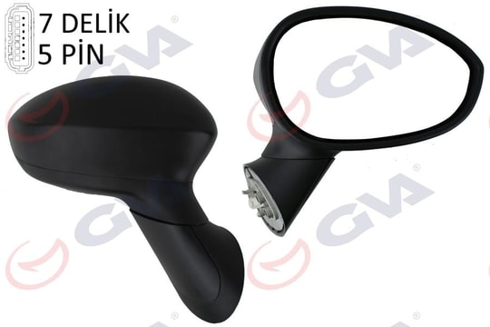 GVADış Dikiz Aynası Sağ 500 07 Elektrikli Isıtmalı Konveks 5 Fiş Vm-6158ErGVA 1029560
