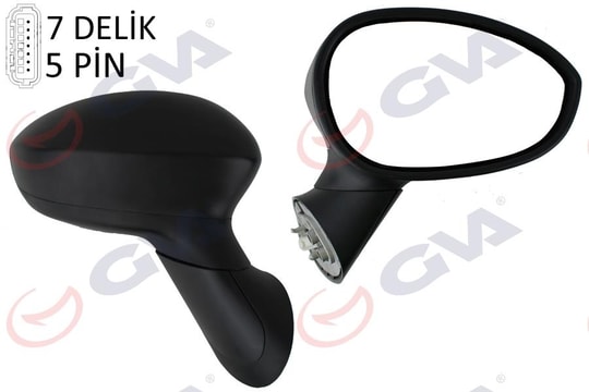 GVADış Dikiz Aynası Sağ 500 07 Elektrikli Isıtmalı Konveks 5 Fiş Vm-6158ErGVA 1029560