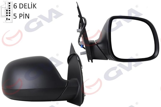 GVADış Dikiz Aynası Sağ Amarok 09 Elektrikli Isıtmalı Desenli Konveks 5 Fiş Vm-6190EhrGVA 1075814