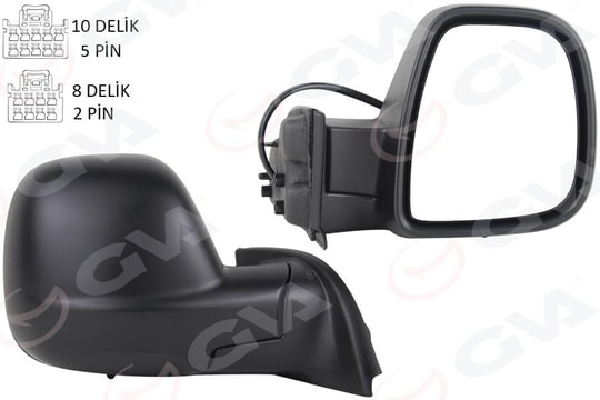 GVADış Dikiz Aynası Sağ Berlıngo-Rıfter 2019 Combo-Proace Cıty 19 Elektrikli Desenli Rezistanslı SensörlüGVA 1045164