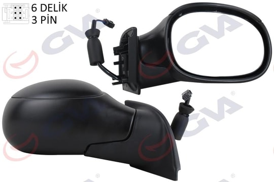 GVADış Dikiz Aynası Sağ C3 02 Elektrikli Isıtmalı Konveks 3 Fiş Vm-501ErGVA 1050230