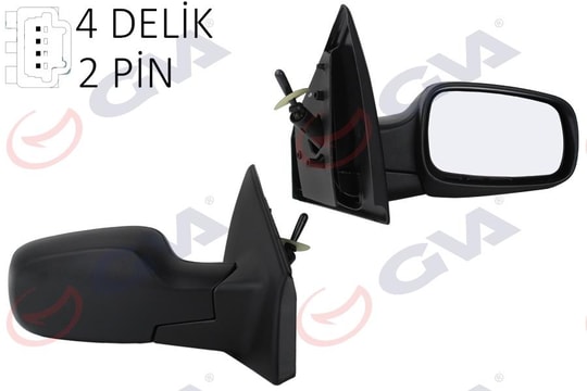 GVADış Dikiz Aynası Sağ Clıo 06 Mekanik Isıtmalı Sensörlü Konveks 2 Fiş Vm-6136SrGVA 1014142