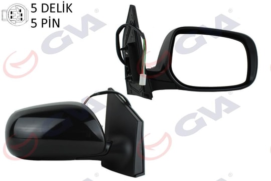 GVADış Dikiz Aynası Sağ Corolla 08 Elektrikli Isıtmalı Astarlı Konveks 5 Fiş Vm-6263NehprGVA 1071130