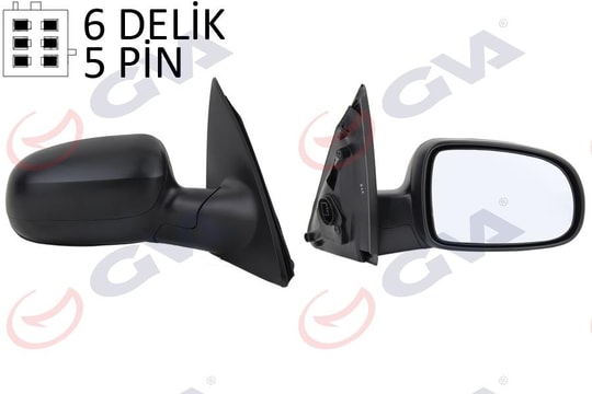 GVADış Dikiz Aynası Sağ Corsa C 01 Elektrikli Isıtmalı Konveks 5 Fiş Vm-200EhrGVA 1090217