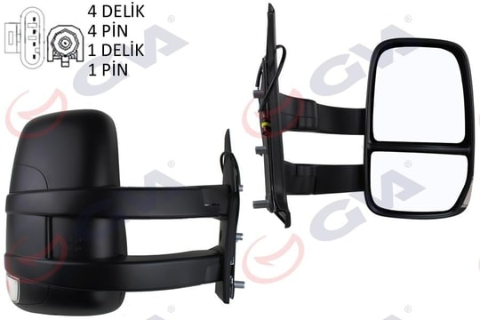 GVADış Dikiz Aynası Sağ Daıly 06 Mekanik Uzun Kol Sinyalli Konveks Vm-6951RGVA 1029920