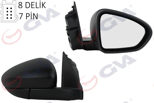 GVADış Dikiz Aynası Sağ Egea 15- Elektrikli Isıtmalı Sensörlü Desenli Konveks 7 FişGVA 1029212