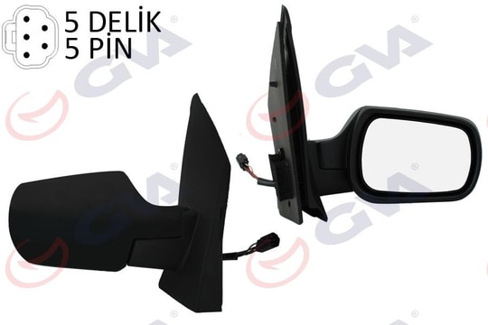 GVADış Dikiz Aynası Sağ Fıesta 02 Elektrikli Isıtmalı Konveks 5 Fiş Vm-312EhrGVA 1037130