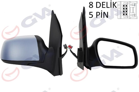 GVADış Dikiz Aynası Sağ Fıesta 05 08 Elektrikli Isıtmalı Astarlı Konveks 5 Fiş Vm-6312EhprGVA 1037150