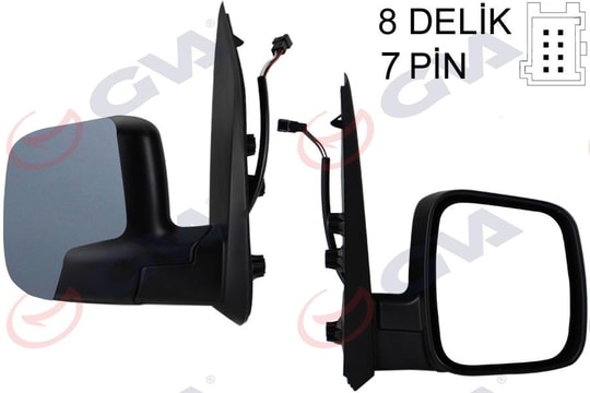 GVADış Dikiz Aynası Sağ Fıorıno-Bıpper-Nemo 07 Elektrikli Isıtmalı Sensörlü Astarlı Konveks 7 Fiş Vm-6115EhpsrGVA 1029332