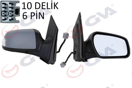 GVADış Dikiz Aynası Sağ Focus Iı 08 11 Elektrikli Isıtmalı Sinyalli Astarlı Konveks 6 Fiş Vm-6301EhprGVA 1035182